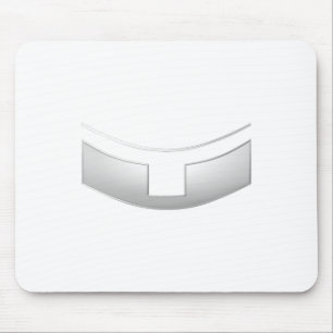 3-D Look Silver Priest's or Minister's Collar Mouse Pad