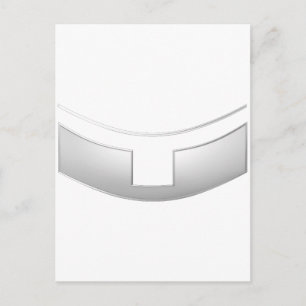 3-D Look Silver Priest's or Minister's Collar Postcard