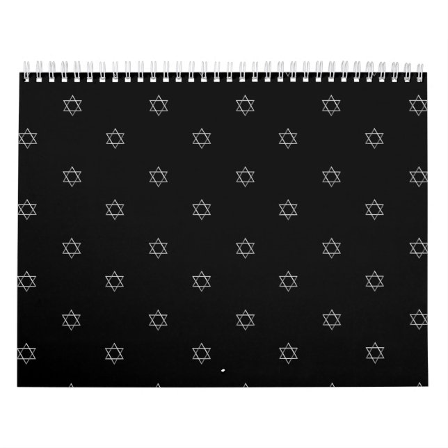 3-D Look Silver Star of David Calendar (Cover)