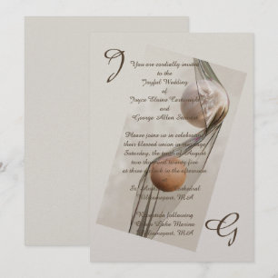 3-D Modern Bride Flat Wedding Invitation