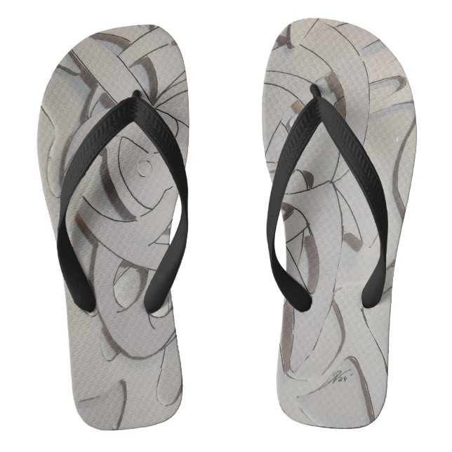 3-D paper Thongs (Footbed)
