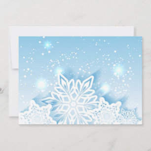 3-D snowflakes Holiday Card