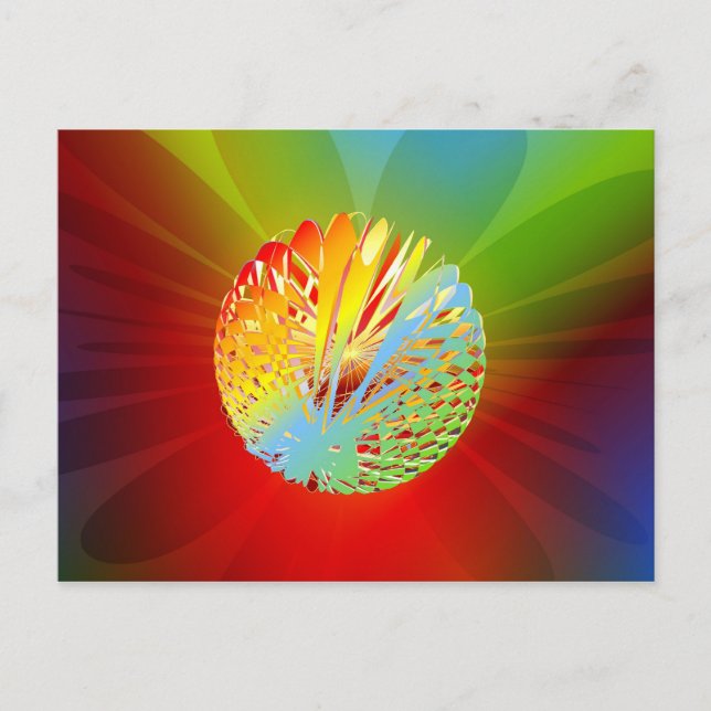 3-d Sphere Postcard (Front)