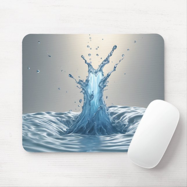 3-D Water Splash Mouse Pad (With Mouse)
