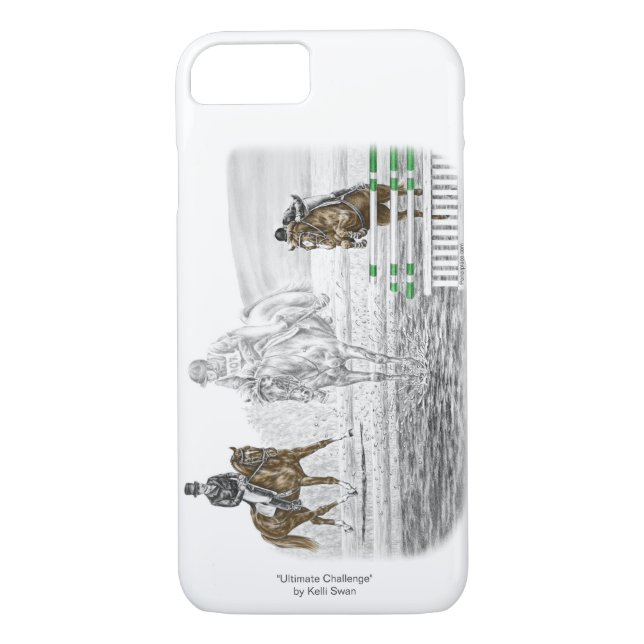 3-Day Eventing Horses Combined Training Case-Mate iPhone Case (Back)