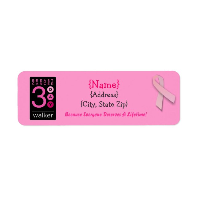 3-Day Walker | Return Address Label (Front)