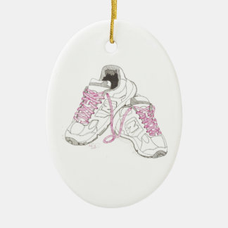 3 Day Walking Shoes Ceramic Ornament