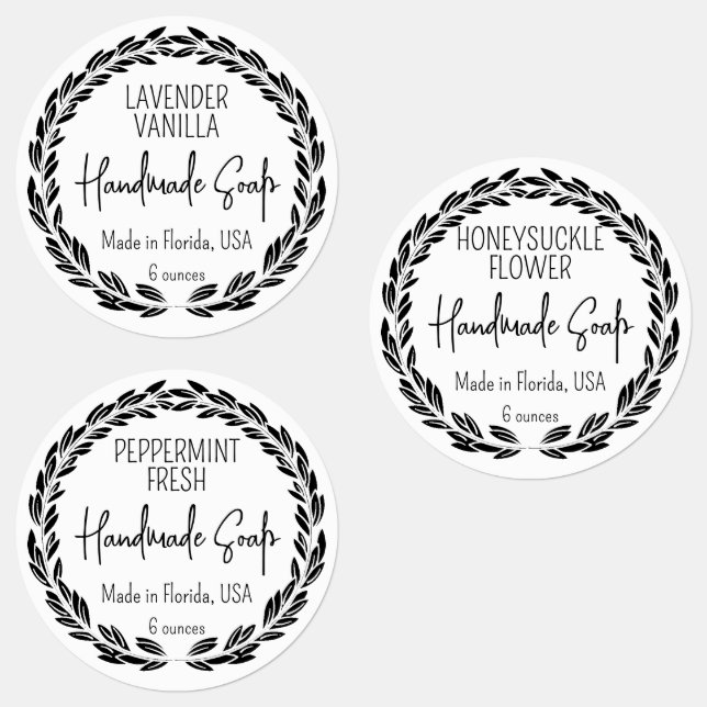 3 Designs Custom Modern Leaf Border Waterproof (Group)