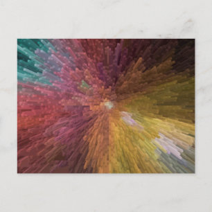3 Dimensional Art Postcard