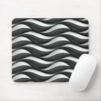 3 Dimensional Wavy Black and White Pattern