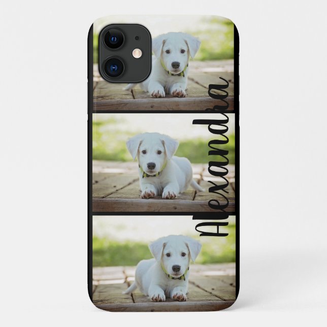 3 Dog Photo Collage Template Case-Mate iPhone Case (Back)