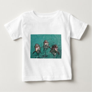 3 Dolphins Baby T-Shirt