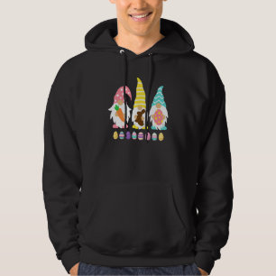 3 Easter Gnomes Pastel Spring Bunny Hoodie
