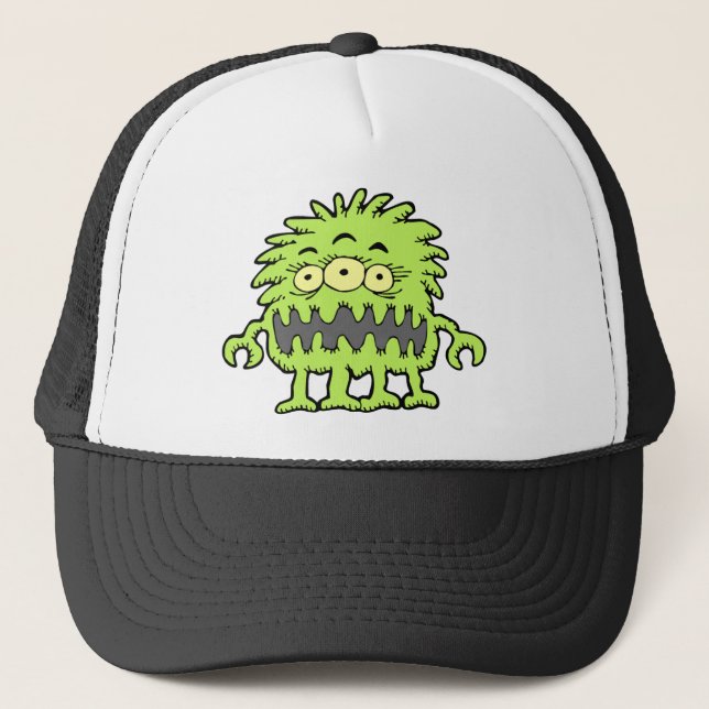 3 Eyed Mongo Monster Trucker Hat (Front)