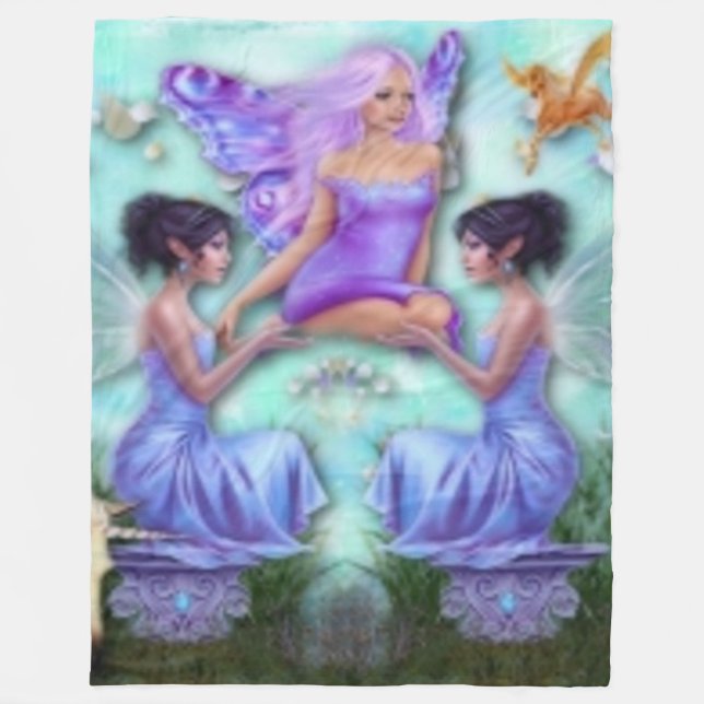 3 FARIES FLEECE BLANKET (Front)