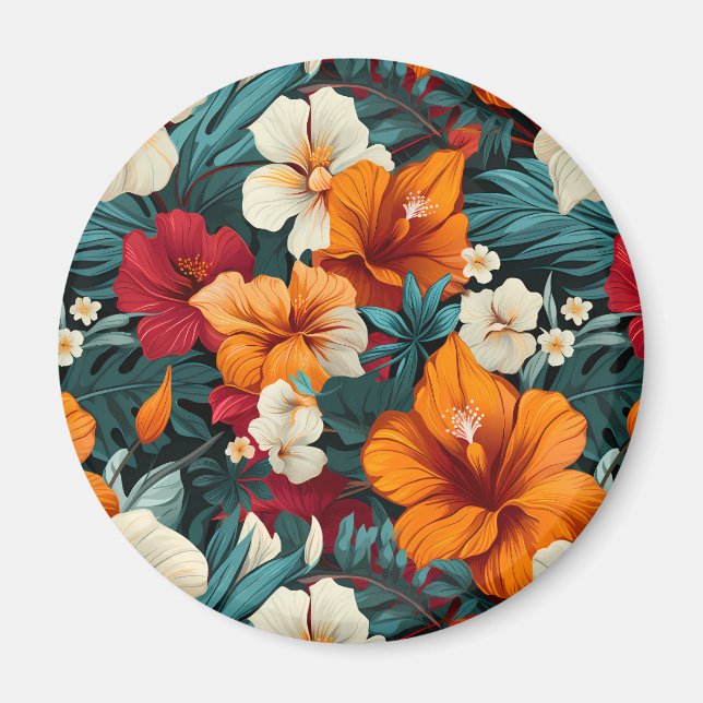 #3 Floral Pattern Magnet (Front)