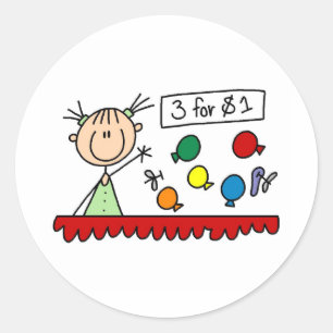 3 For $1 Fair Stick Figure Sticker
