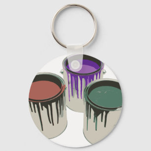 3 gallons of paint key ring