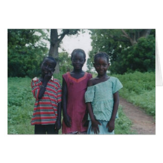 3 gambia village children