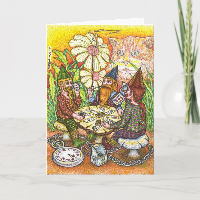 3 Gnomes Greeting Card (Front)