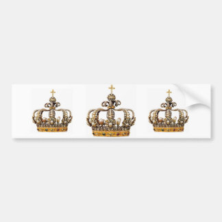 3 Golden Crowns Bumper Sticker