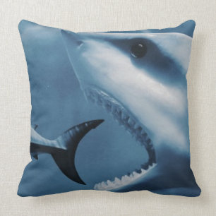 3 Great white sharks (Carcharodon carcharias) Cushion