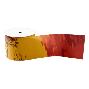 3" Grosgrain Ribbon African Safari Giraffe Sun