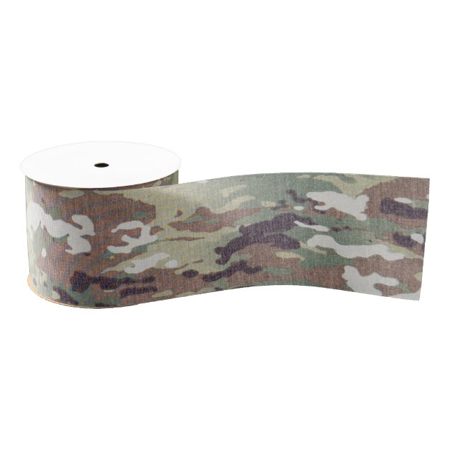 3" Grosgrain Ribbon Army OCP Camo Uniform Camoflau (Spool)