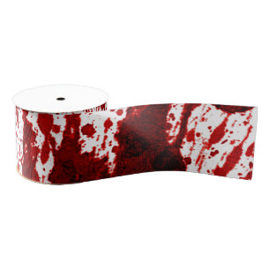 3" Grosgrain Ribbon Blood Splatter Vampire Gothic