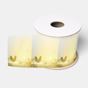 3" Grosgrain Ribbon Sunny Morning Farm Country Rus