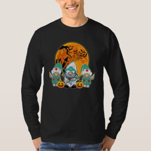 3 Halloween Gnome Nurses Funny Costume Nursing Men T-Shirt