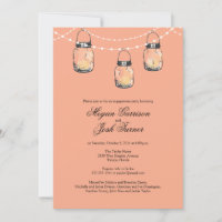 3 Hanging Mason Jars - Engagement Party