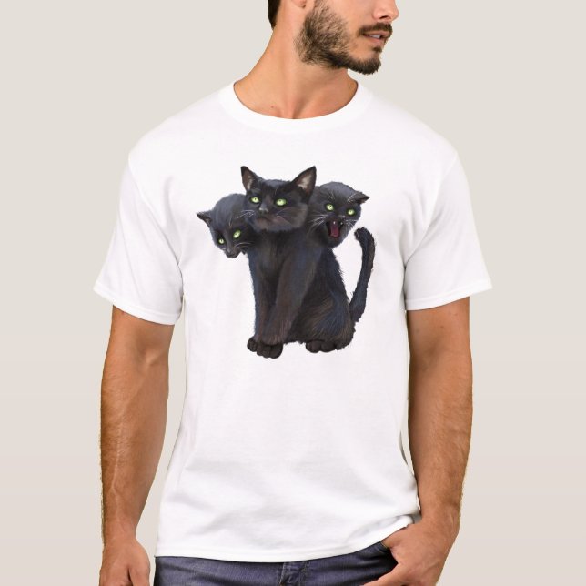 3 headed kitty T-Shirt (Front)