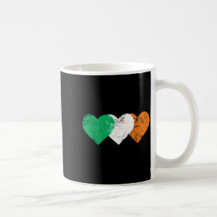3 Hearts Ireland Flag St. Patricks Day Irish Flags Coffee Mug