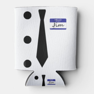 3 Hole Punch Jim Costume Easy Halloween T Shirt.pn Can Cooler