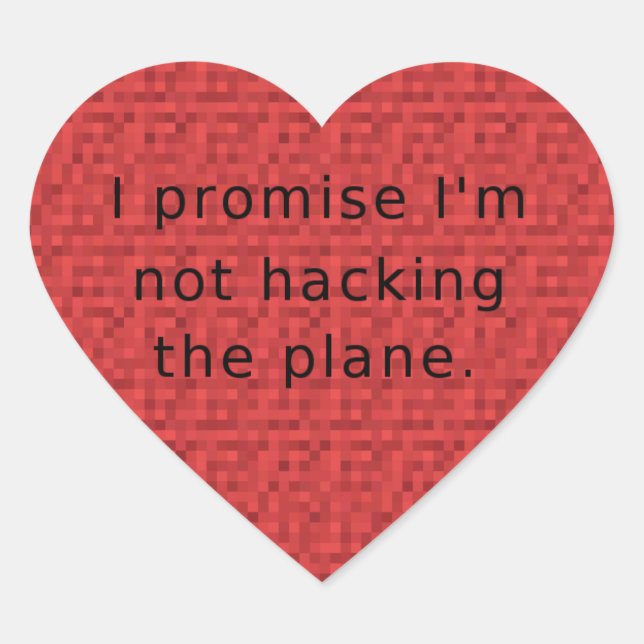 <3 I promise no h4x <3 Heart Sticker (Front)