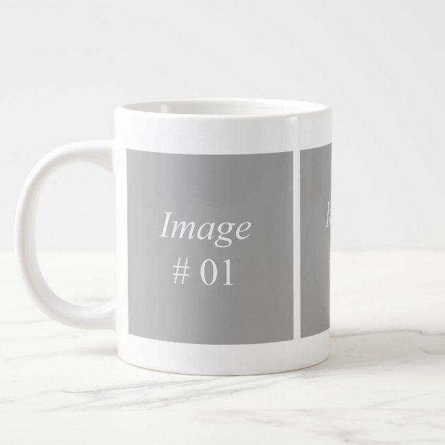 3 image photo collection template large coffee mug (Left)