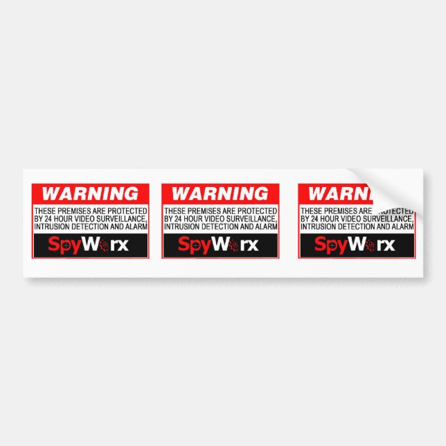 3 in 1 Fake Alarm System Sticker for your home! (Front)
