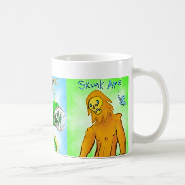 3-In-1 Moth Man, Loch Ness, Skunk Ape - Mug (Right)