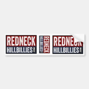 3 in 1  Redneck Hillbillies dot com bumper sticker