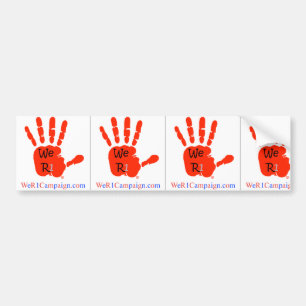 3-in-1 We R1 Campaign Bumper Stickers