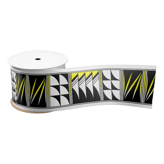 3 Inch Blessed Feathers in Yellow Satin Ribbon (Spool)