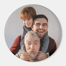 3 Inch Circle photo Magnet
