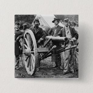 3 inch Ord Rifle Cannon - Civil War 15 Cm Square Badge