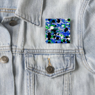 3 inch Pin with unique image of my own abstract ar