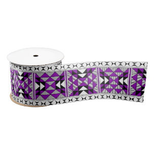 3 Inch Sacred Mountains in Purple Satin Ribbon