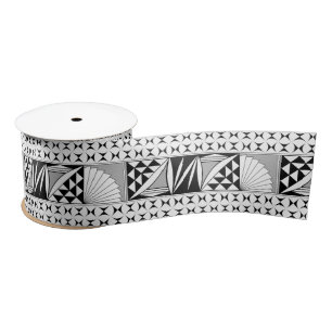 3 Inch Southwest Sunrise in Grey Satin Ribbon