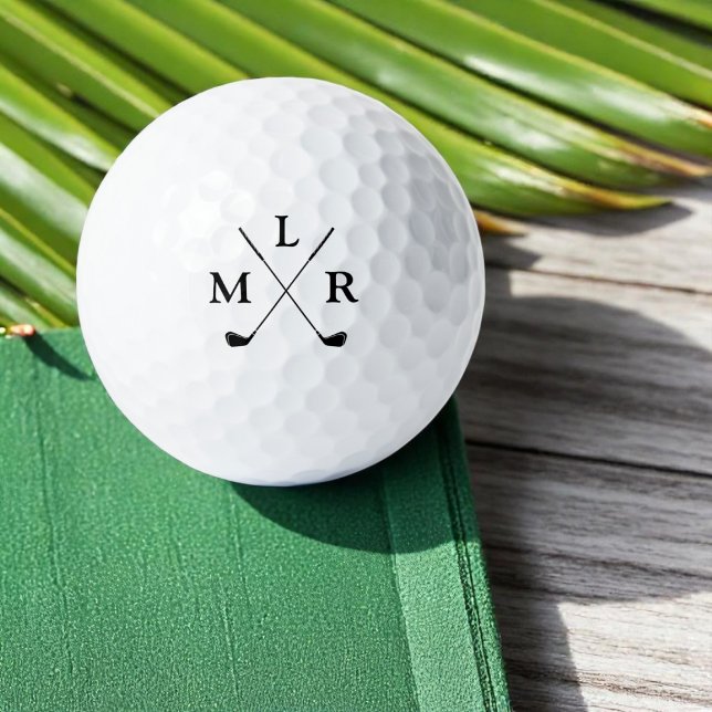 3 Initial Letters Personalised Monogram Golf Balls (Creator Uploaded)