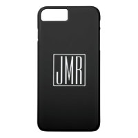 3 Initials Monogram | Black & White (or diy colour