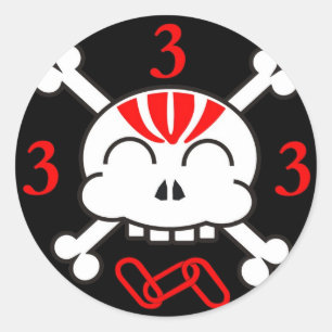 3 is a magic number sticker